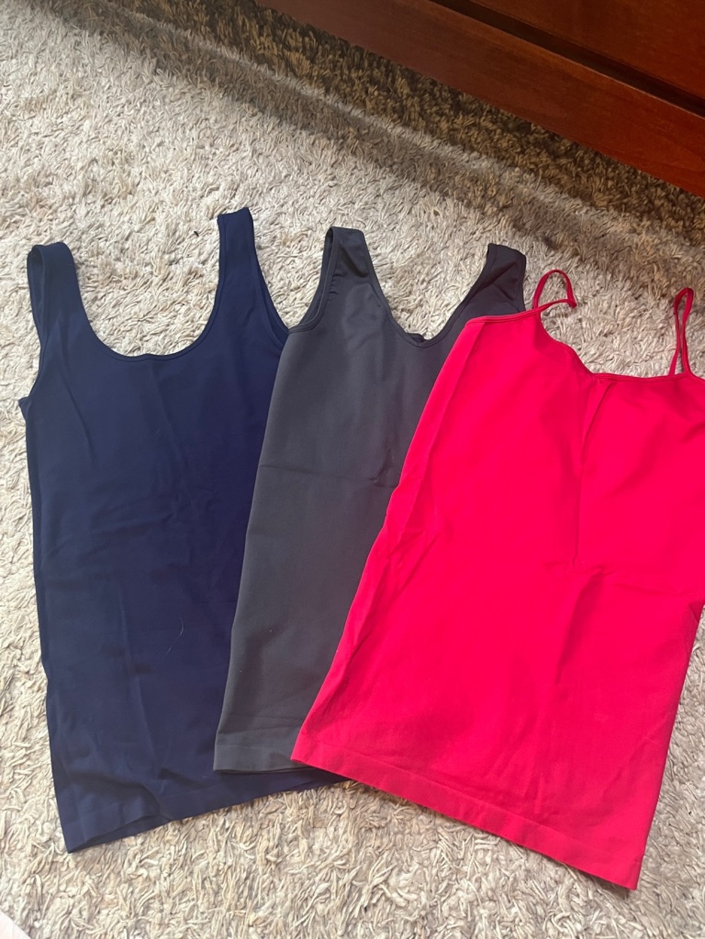 Women’s Scoop Tank Top - Navy, Charcoal, and Fuchsia